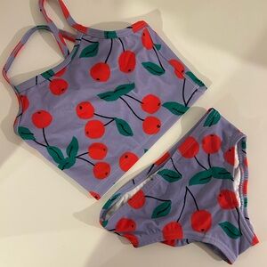 Hanna Andersson Red Cherry Print Swimsuit